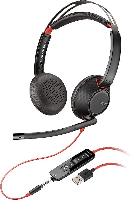 Poly Blackwire 5220 Stereo USB A 2 sided Headset Poly Blackwire 5220, Stereo, USB-A 2-sided Headset