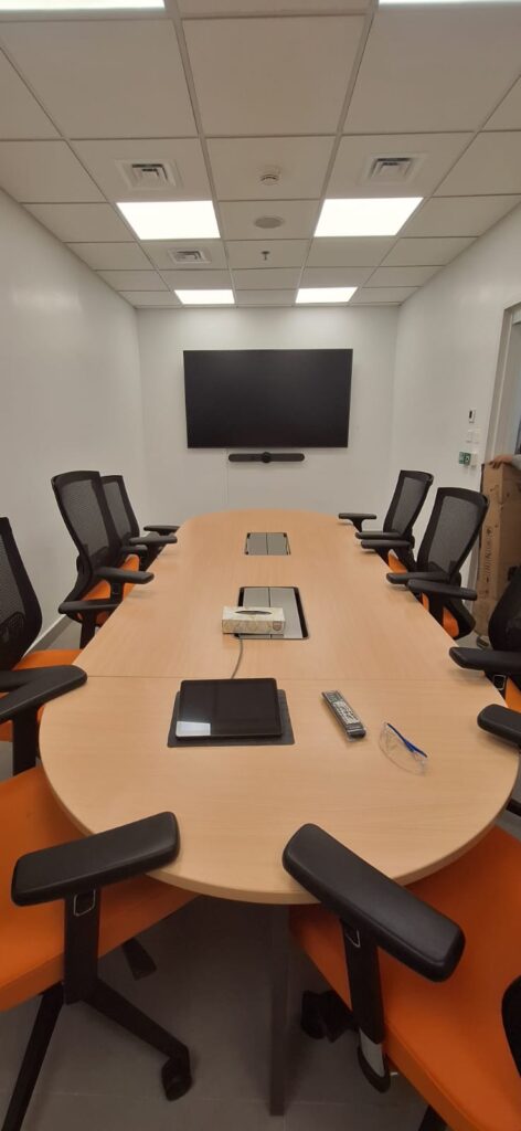 conference room AUDIO AND VIDEO SETUP
